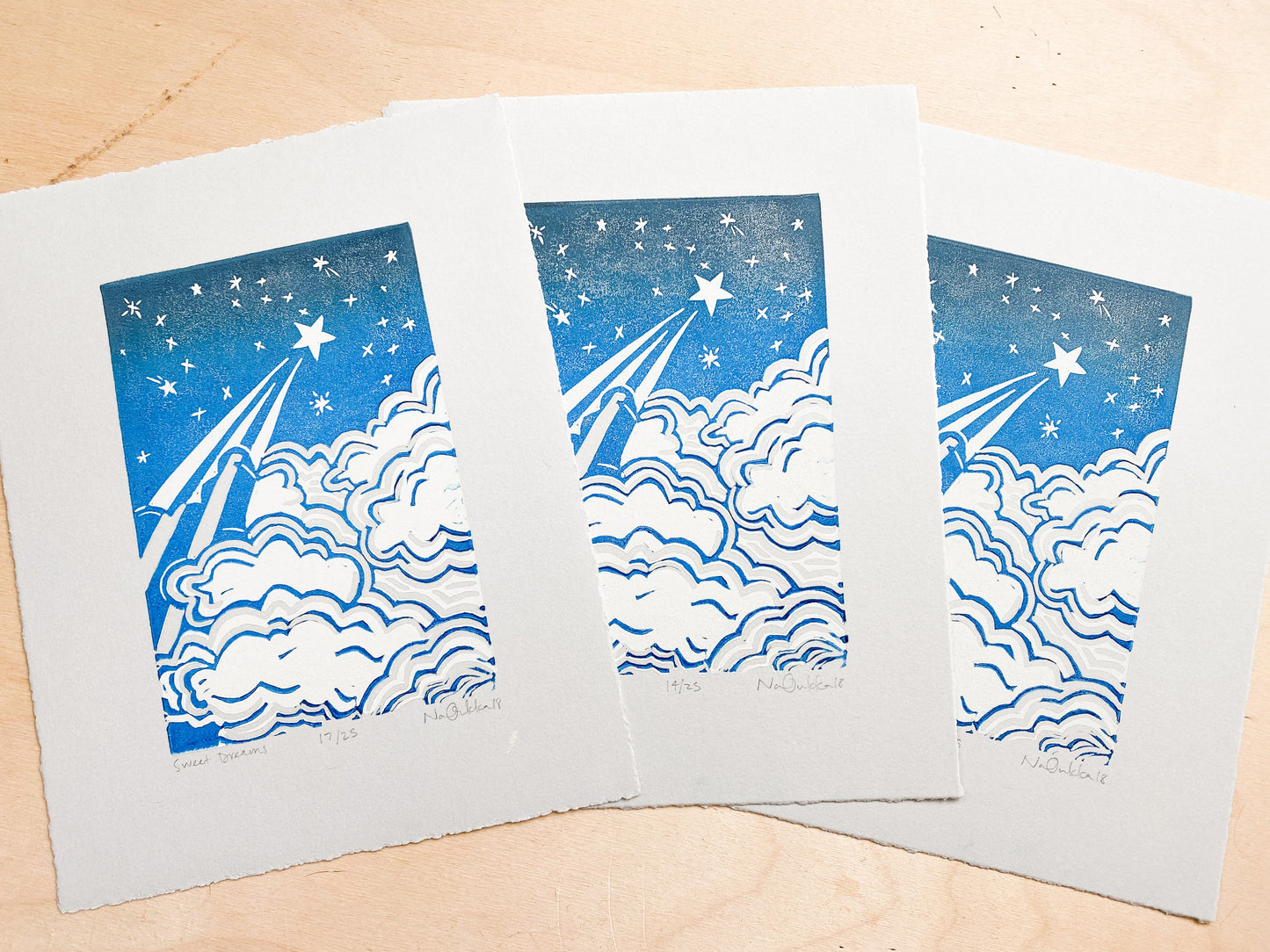 Sweet Dreams Woodcut Print