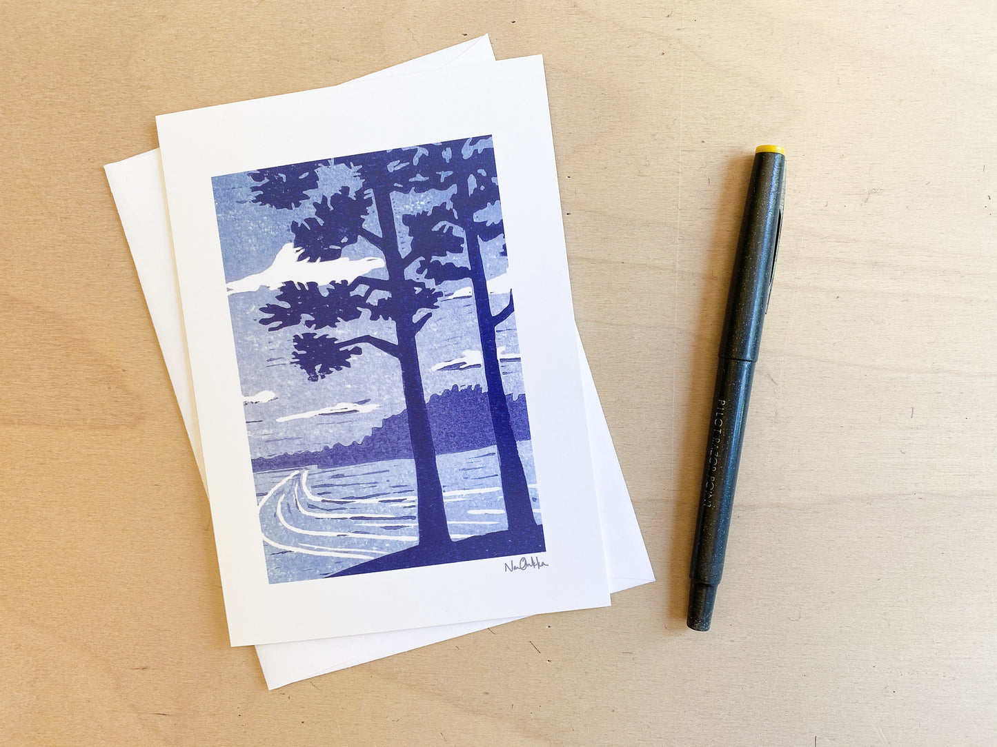 Through the Pines Greeting Card