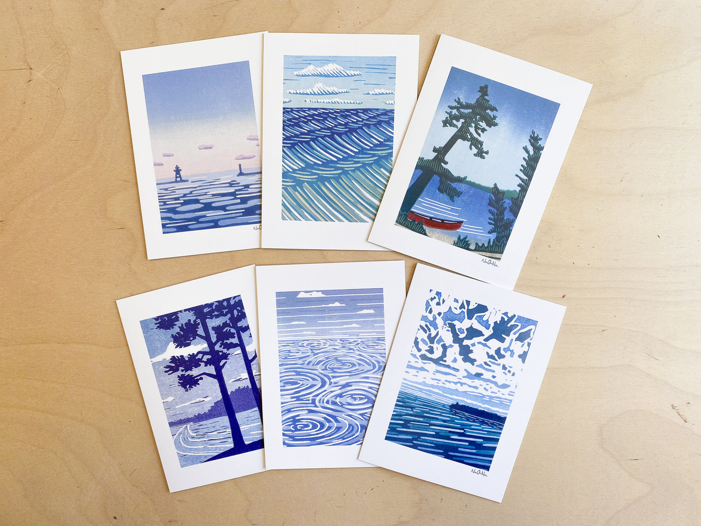 Through the Pines Greeting Card