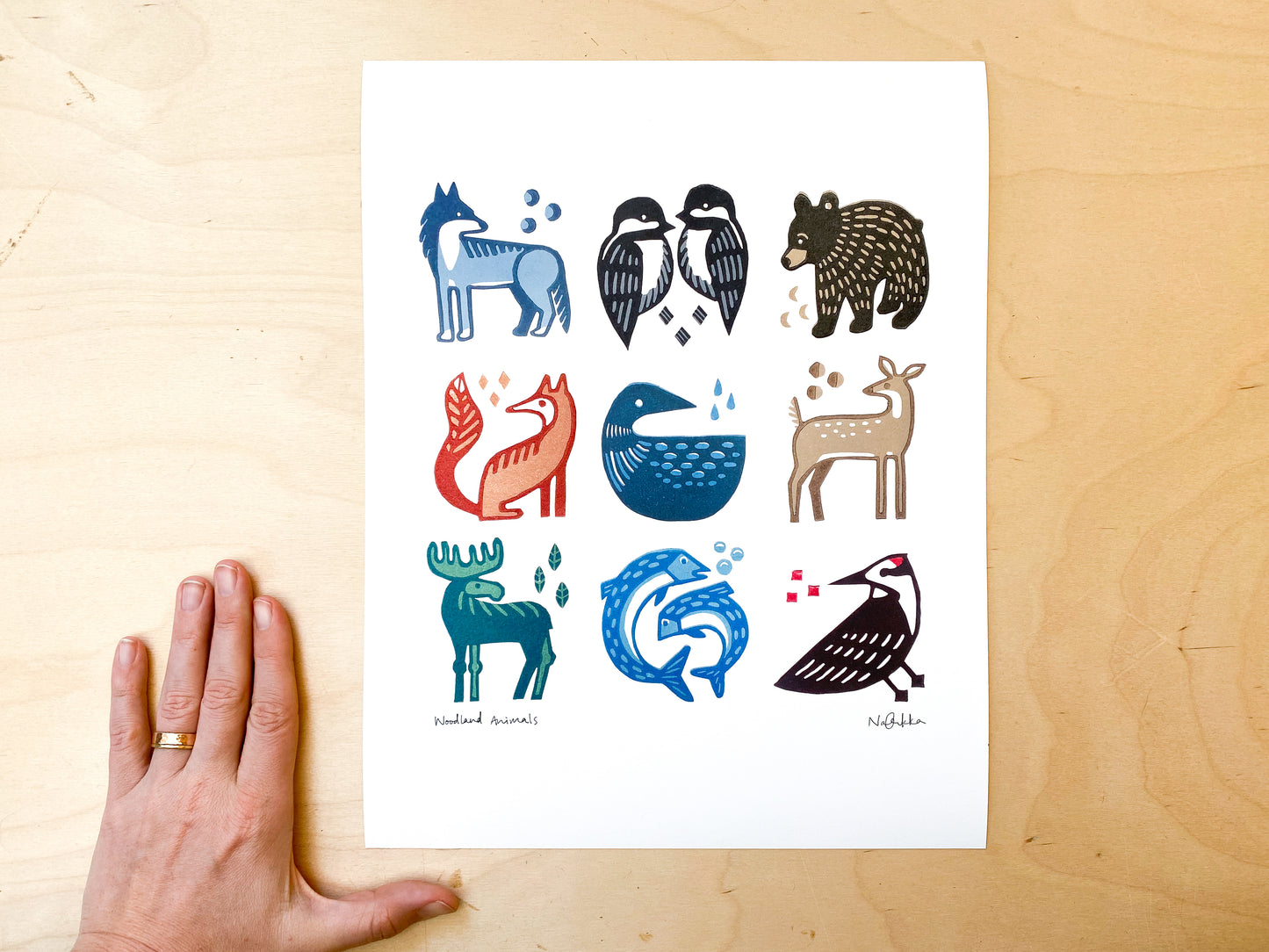 Woodland Animals Giclée Print