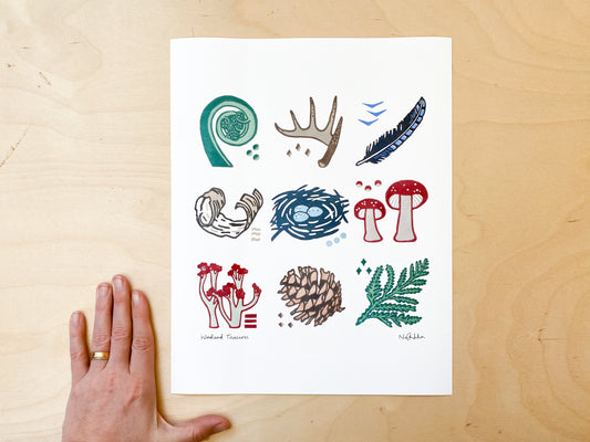 Woodland Treasures Giclée Print