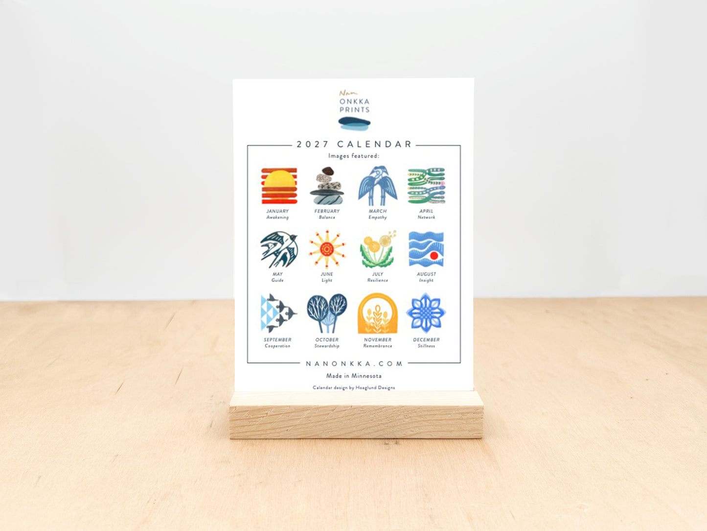 2027 Desktop Calendar