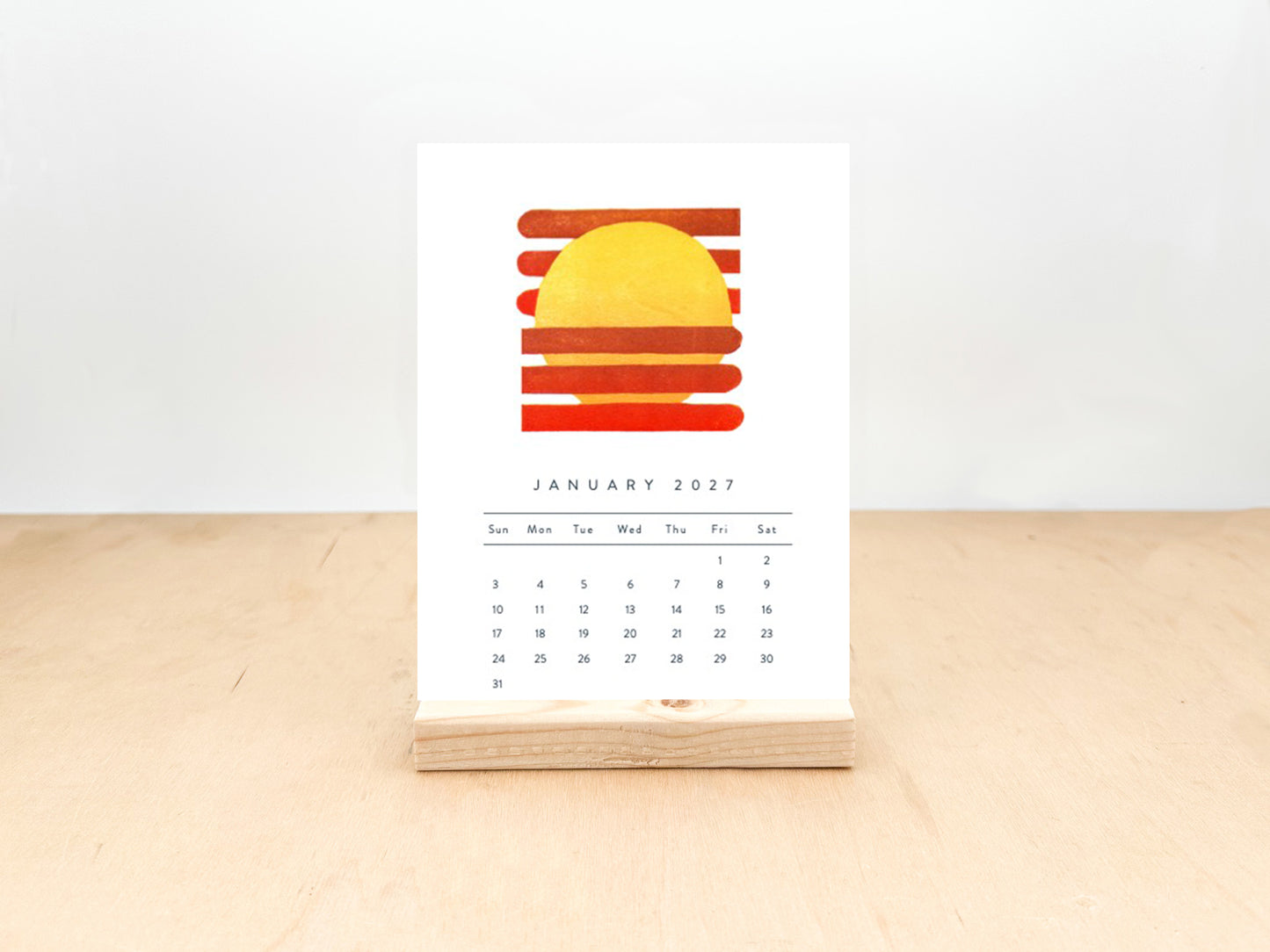 2027 Desktop Calendar