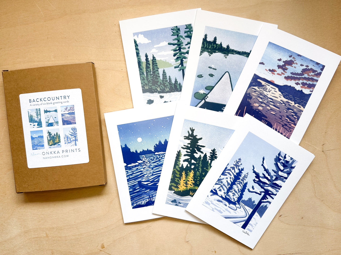 Boxed Set of Backcountry Greeting Cards (6 cards)
