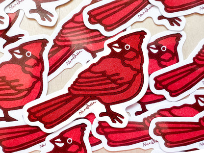 Cardinal Diecut Sticker
