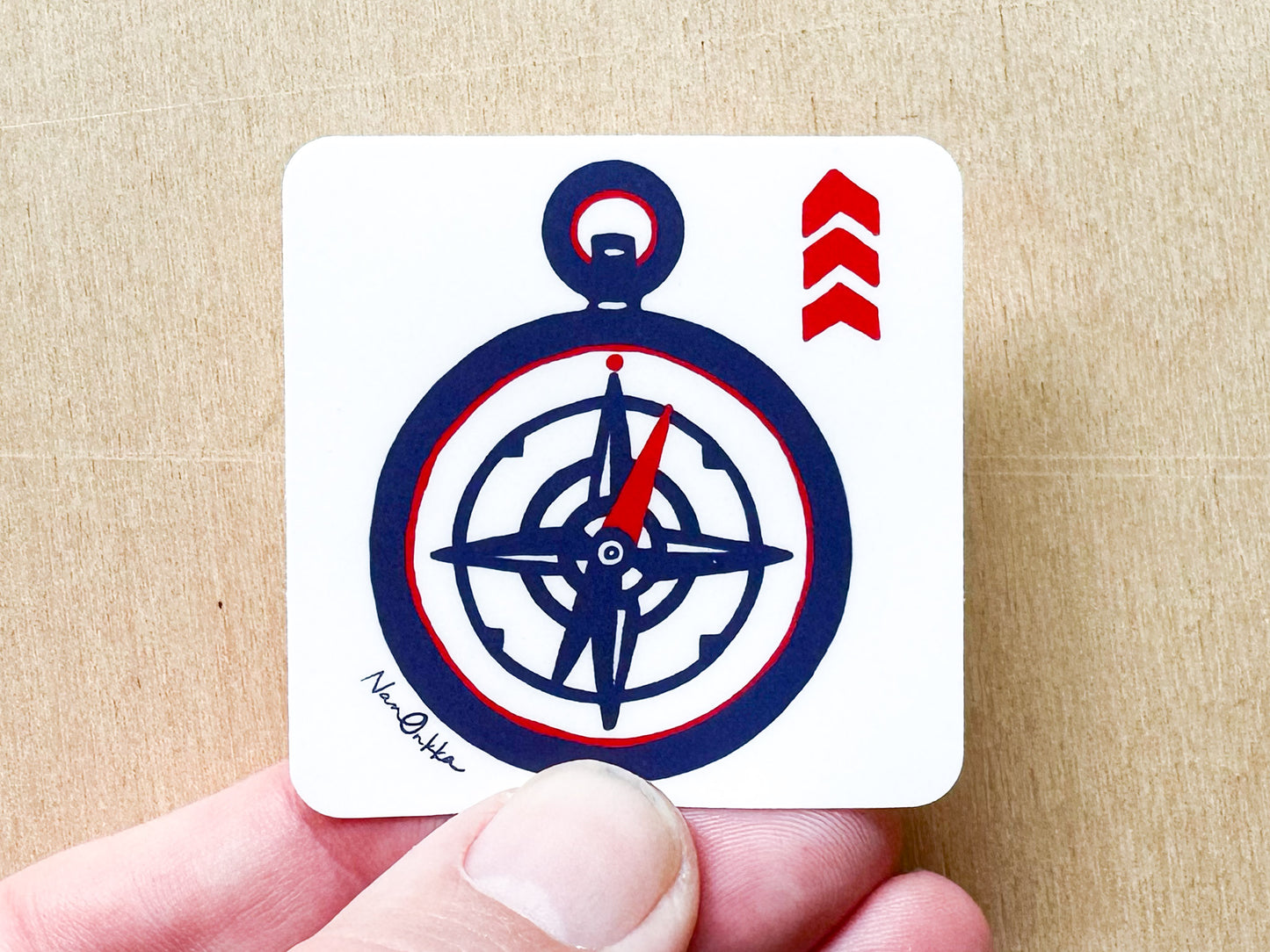 Compass Sticker