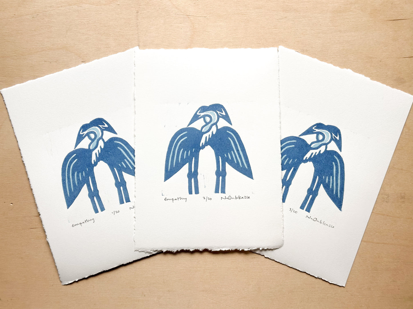 Empathy Woodcut Print