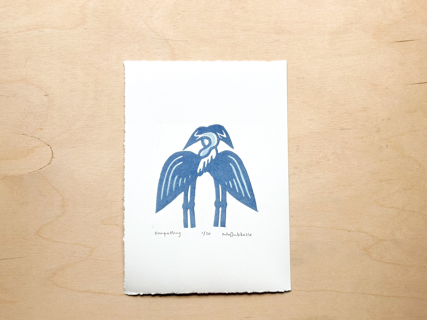 Empathy Woodcut Print