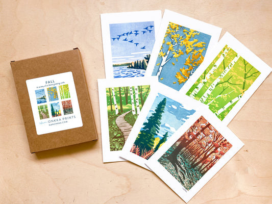 Boxed Set of Fall Greeting Cards (6 cards)