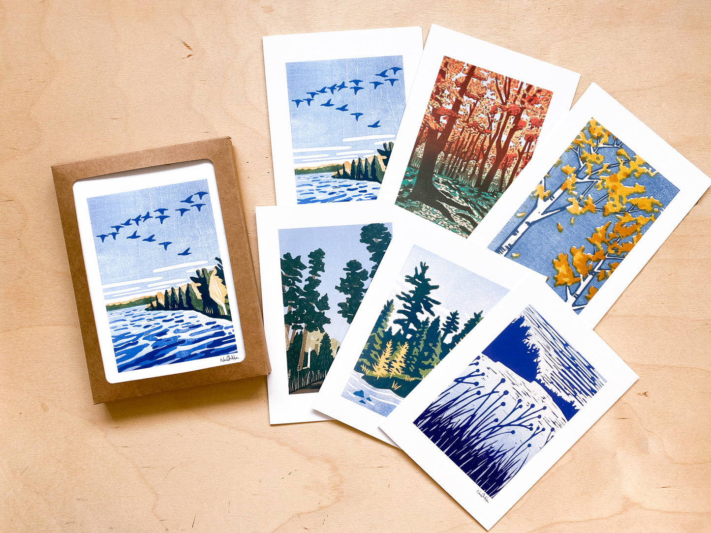 Boxed Set of Fall Greeting Cards (6 cards)