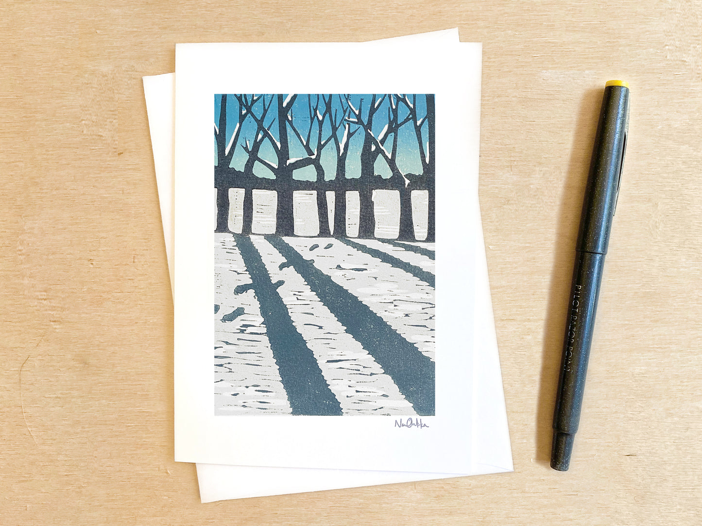 First Snow Greeting Card