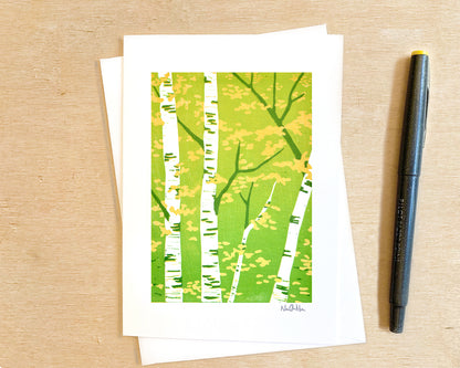 Green to Gold Greeting Card