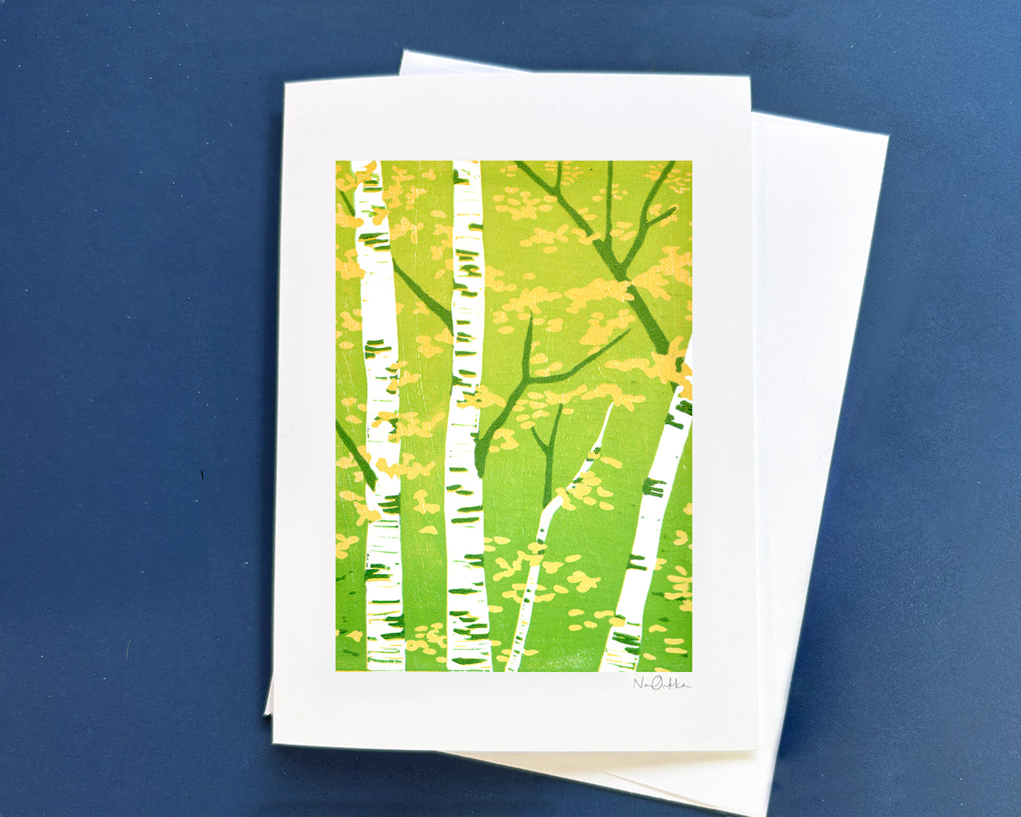 Green to Gold Greeting Card