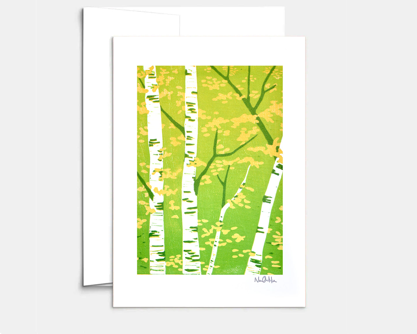 Green to Gold Greeting Card