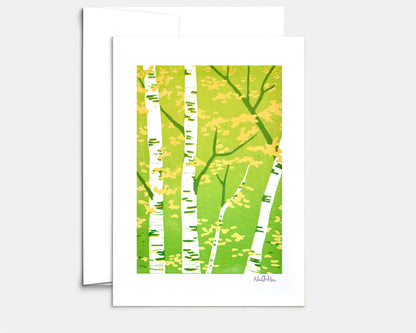 Green to Gold Greeting Card