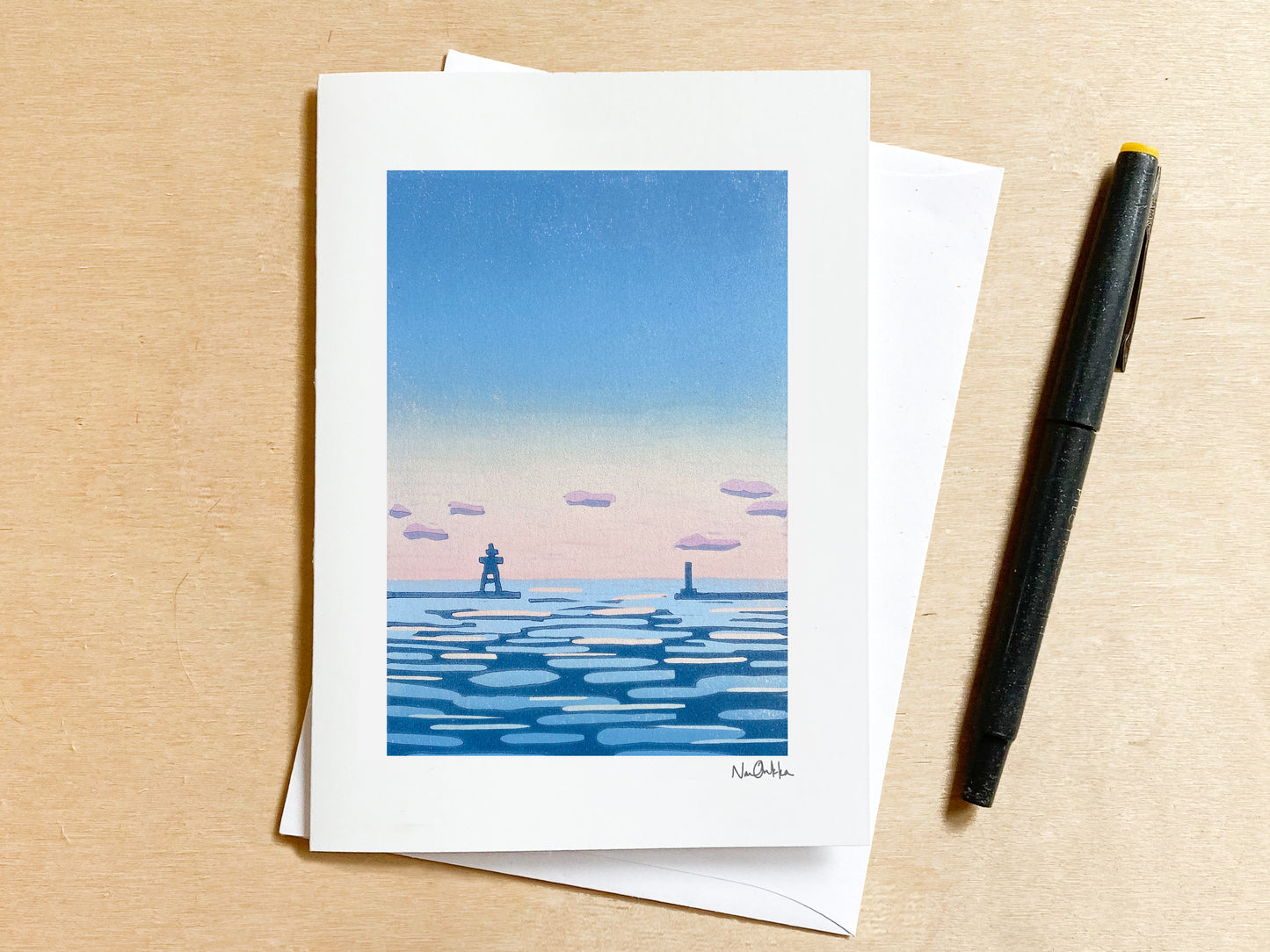 The Harbor Greeting Card