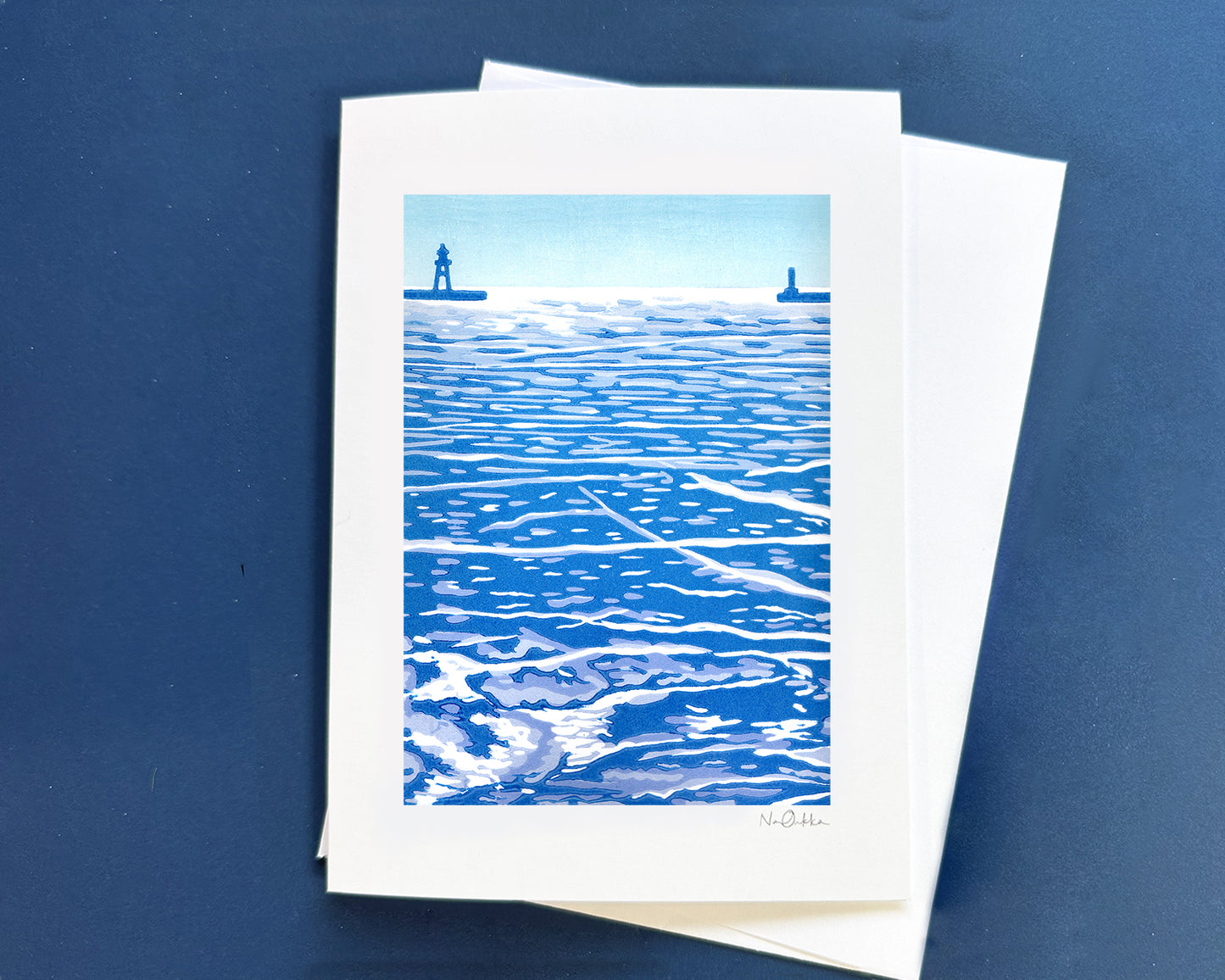Ice on the Harbor Greeting Card