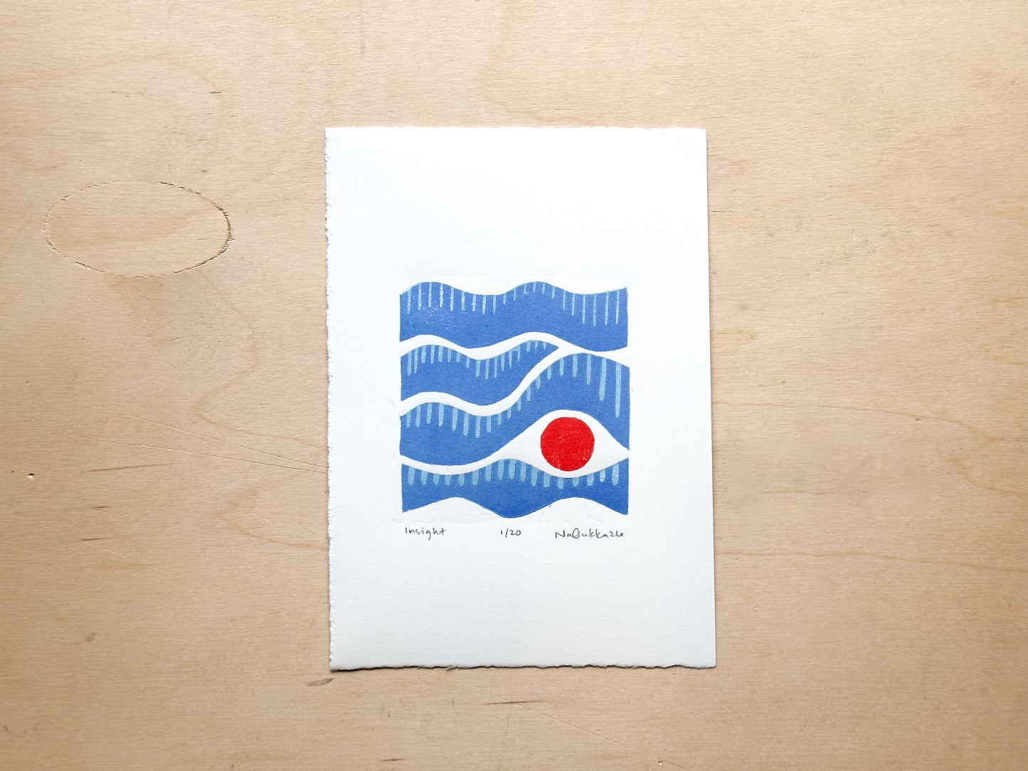 Insight Woodcut Print