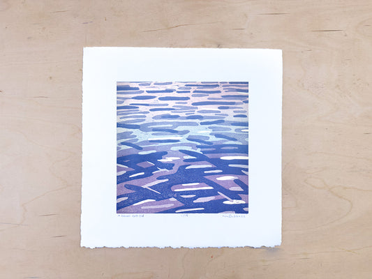 It Never Gets Old Woodcut Print