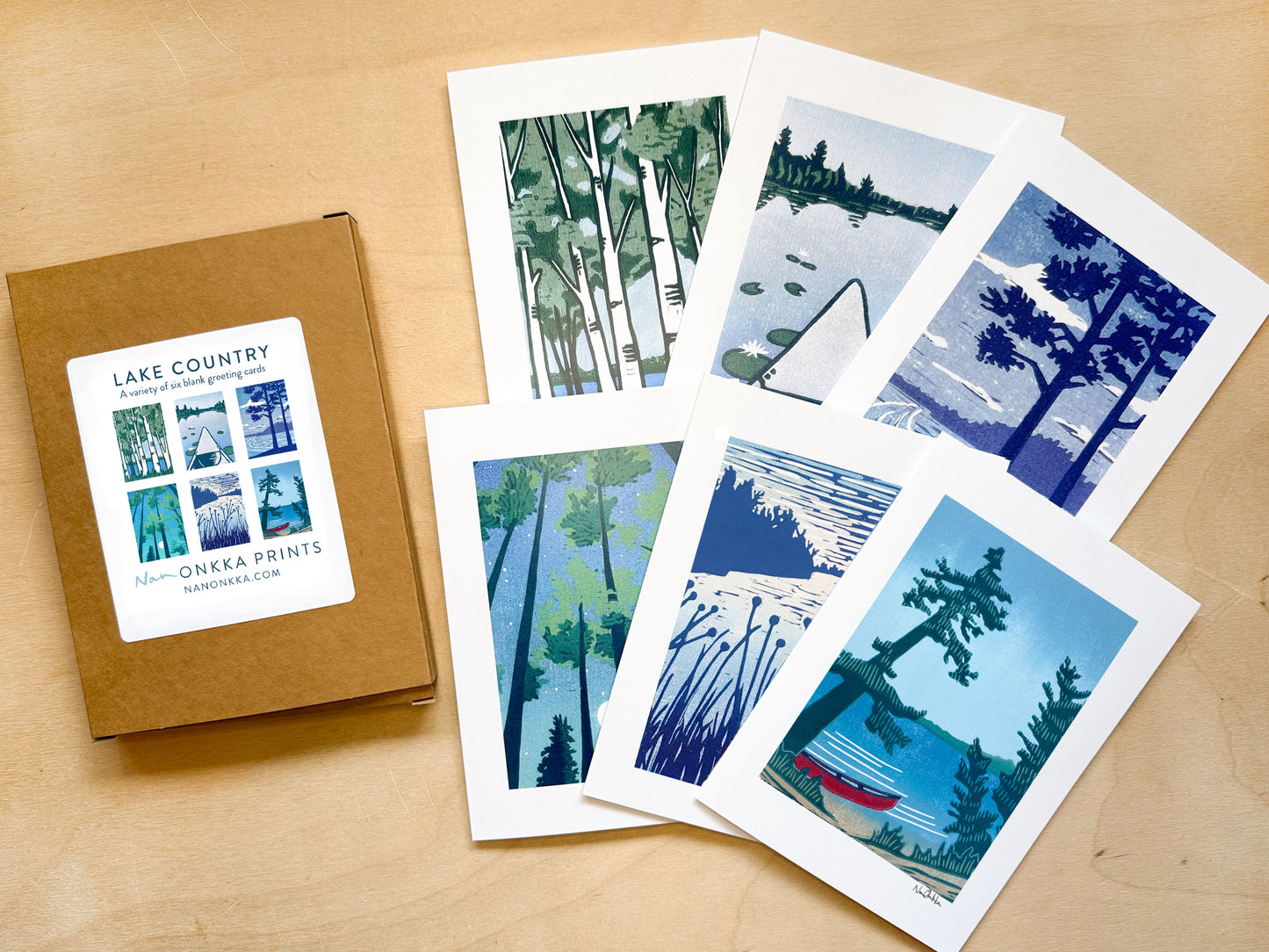 Boxed Set of Lake Country Greeting Cards (6 cards)