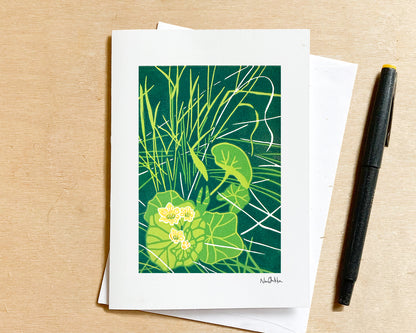 Marsh Marigold Greeting Card