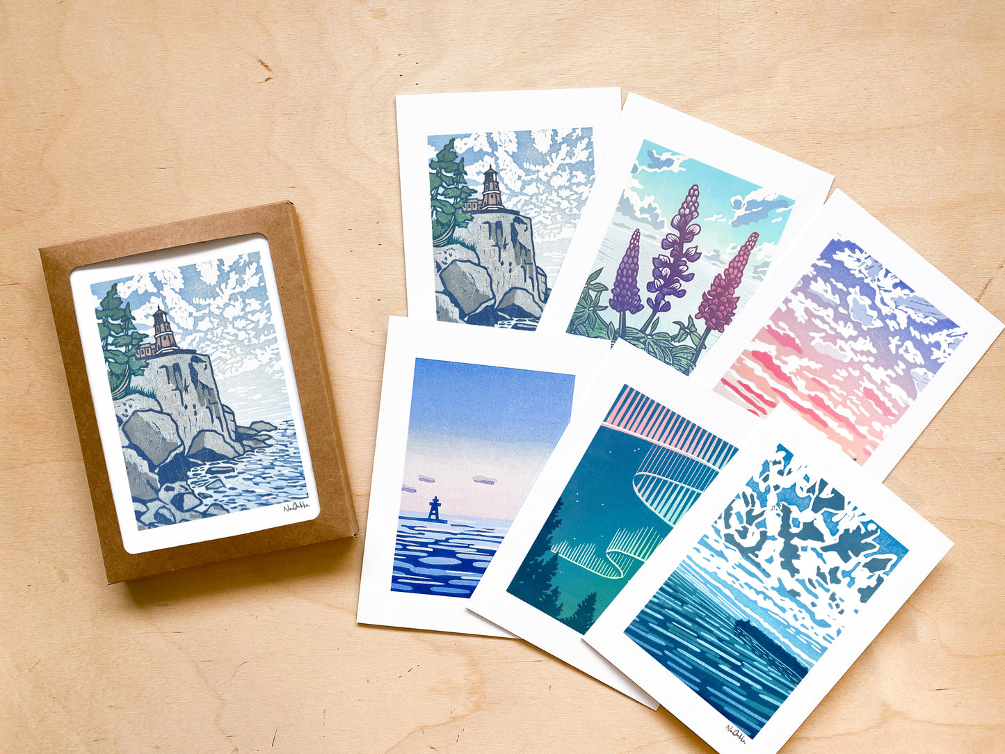 Boxed Set of North Shore Greeting Cards (6 cards)