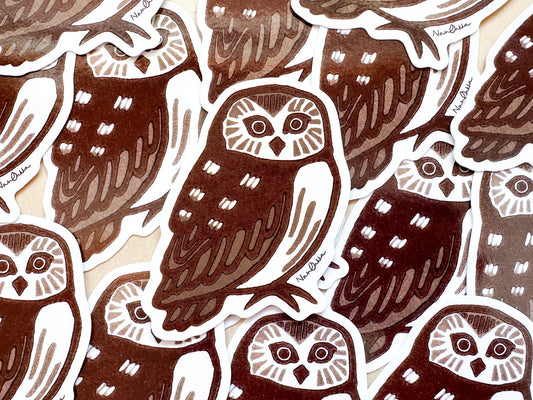 Owl Diecut Sticker