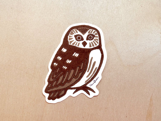 Owl Diecut Sticker