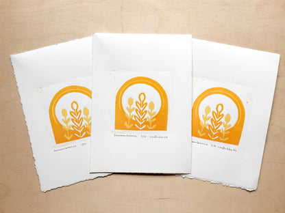 Remembrance Woodcut Print