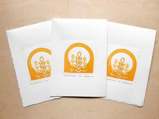 Remembrance Woodcut Print