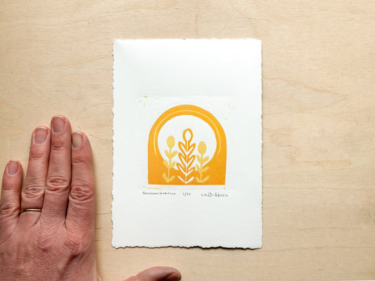 Remembrance Woodcut Print