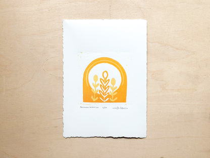 Remembrance Woodcut Print
