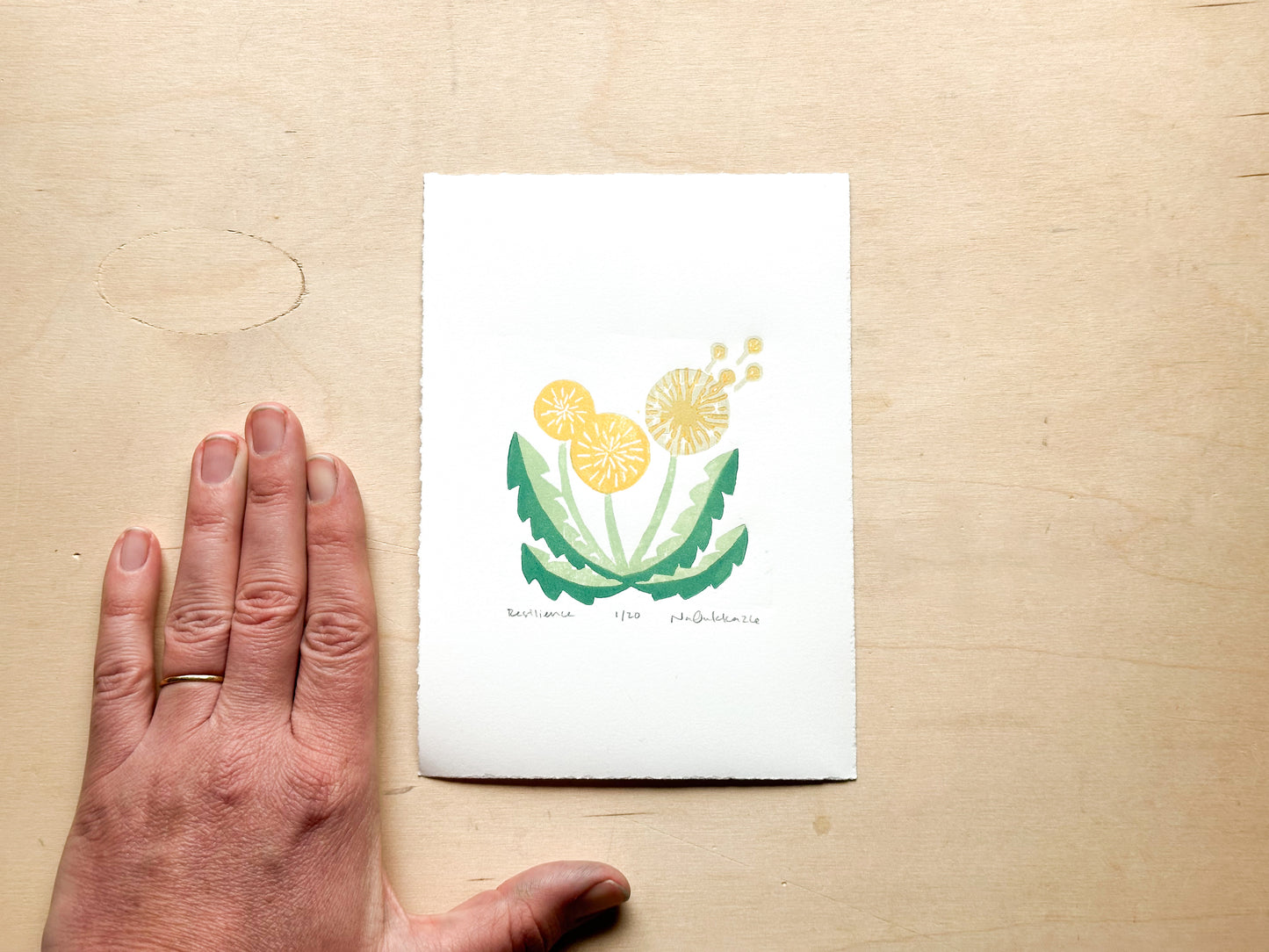 Resilience Woodcut Print