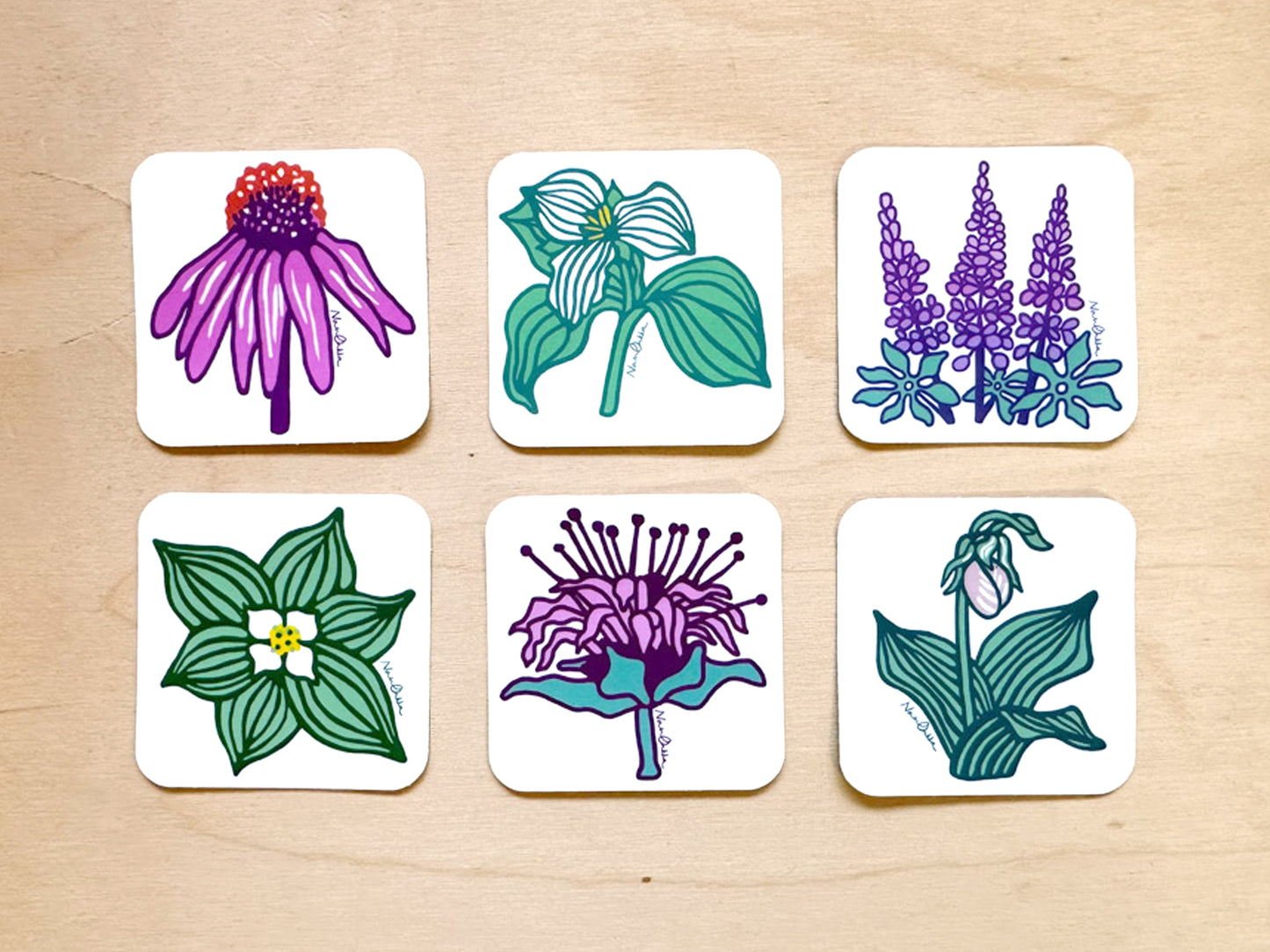 Northern Wildflowers Sticker Set