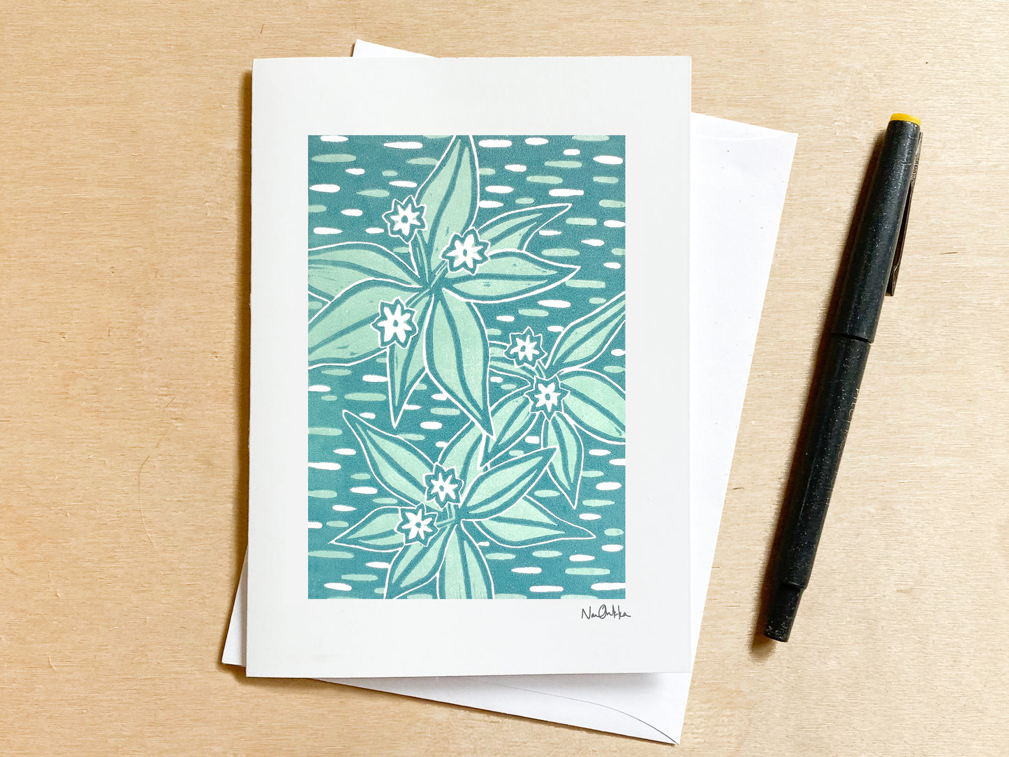 Starflower Greeting Card