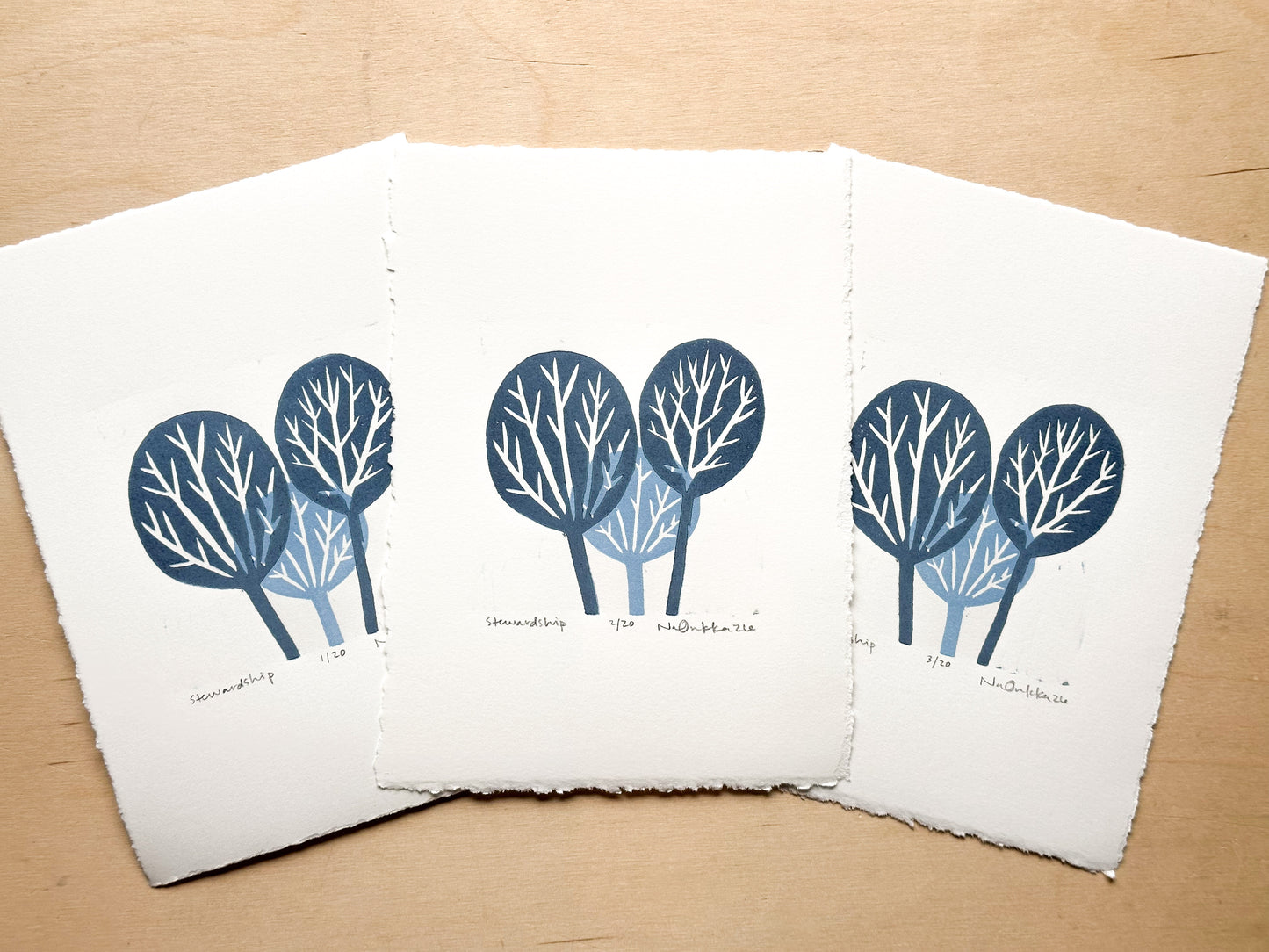 Stewardship Woodcut Print