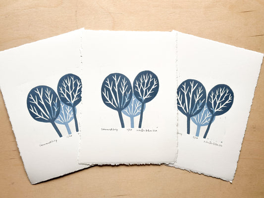 Stewardship Woodcut Print