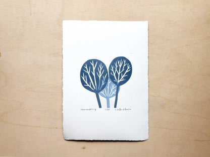 Stewardship Woodcut Print