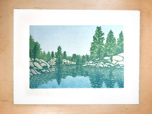 Timelessness Woodcut Print