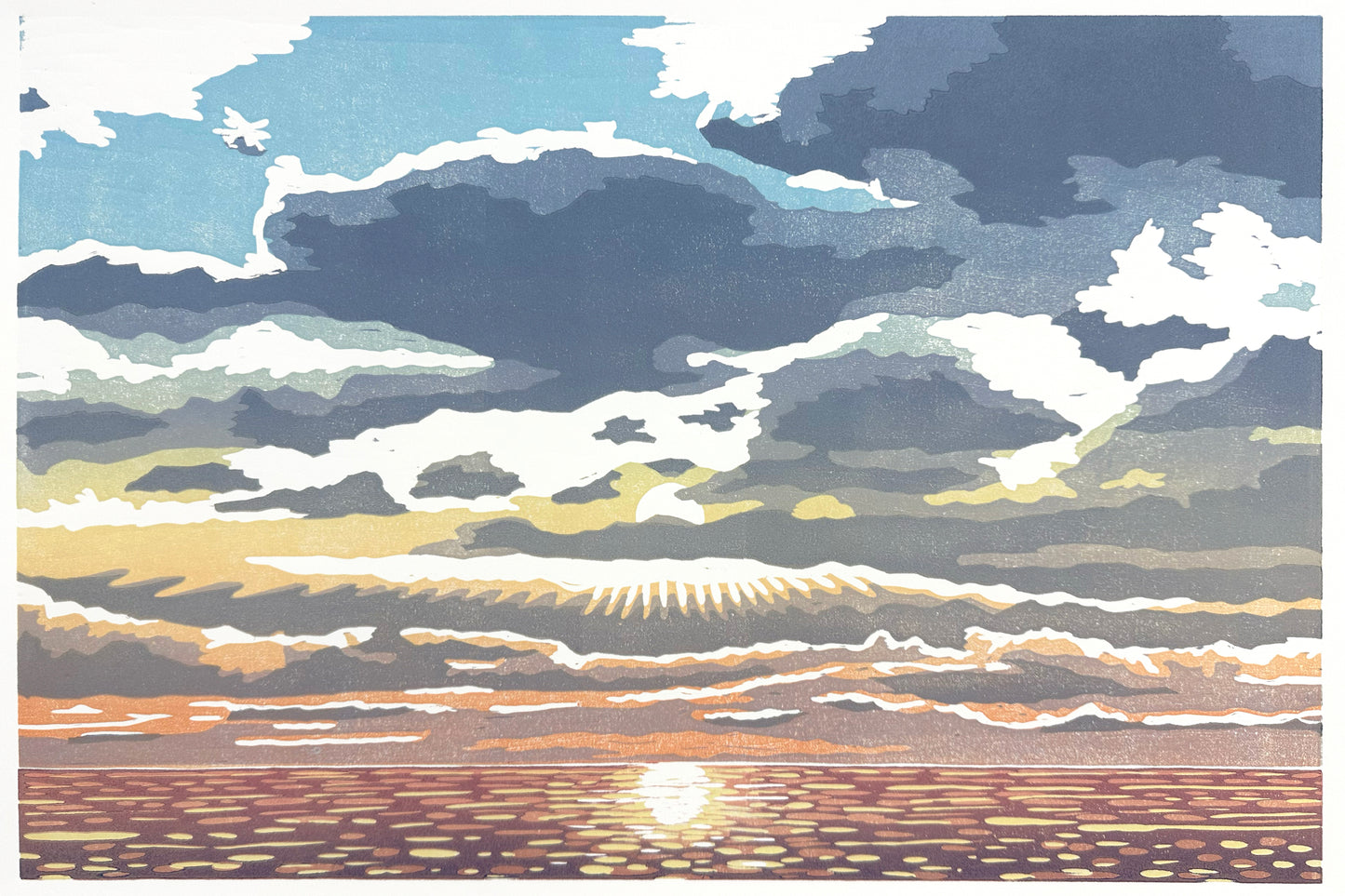 Transcendence Woodcut Print