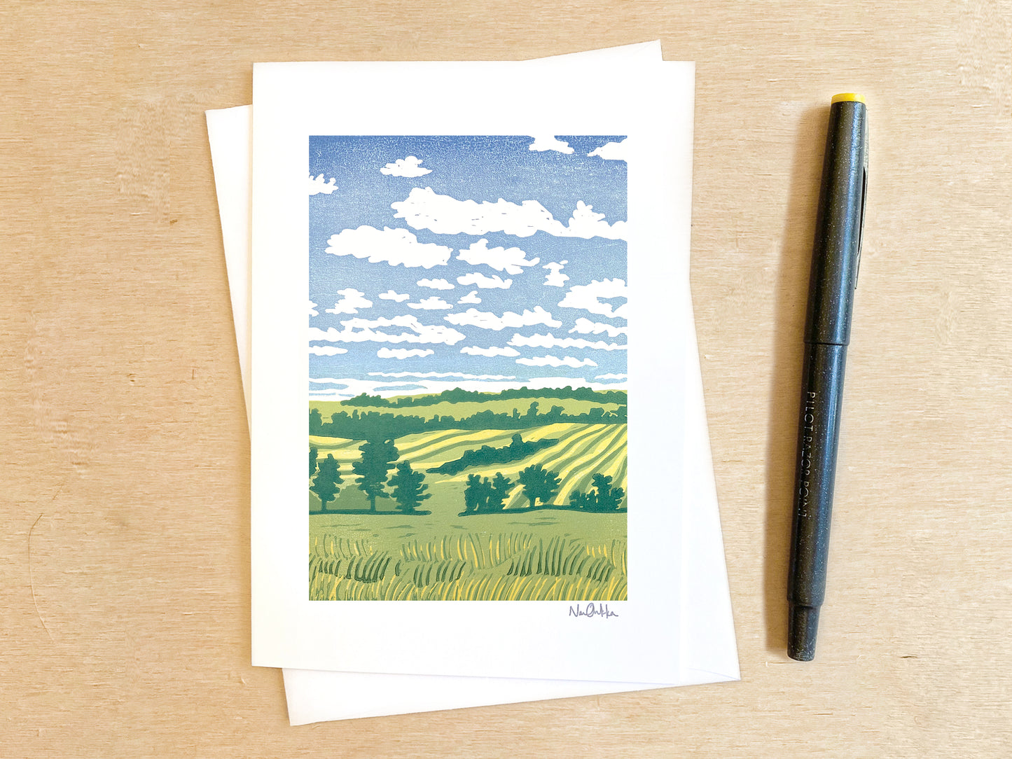 Home in the Fields Greeting Card