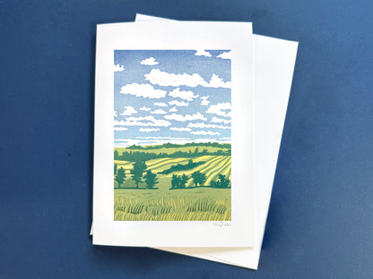 Home in the Fields Greeting Card