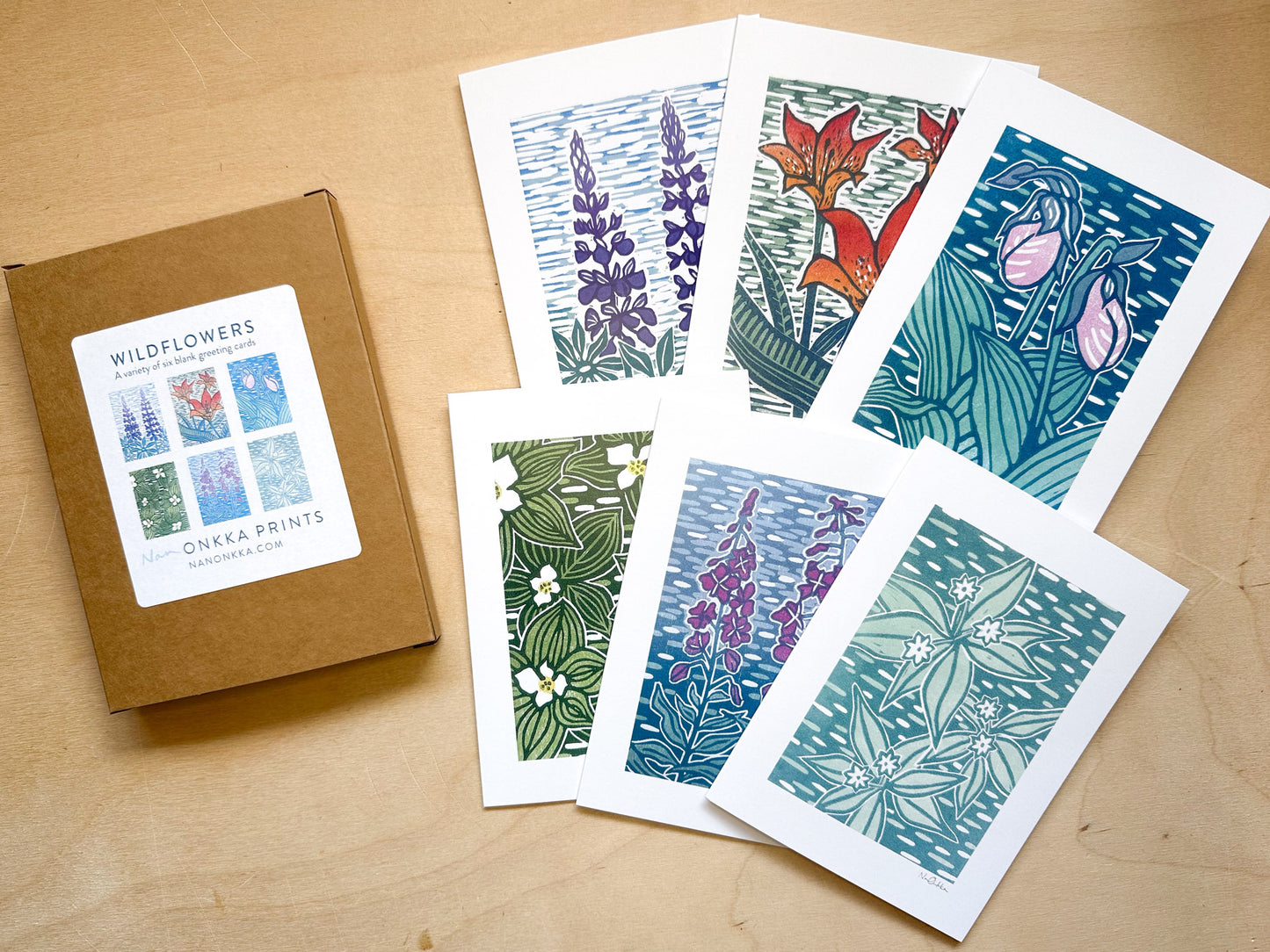 Boxed Set of Wildflower Greeting Cards (6 cards)