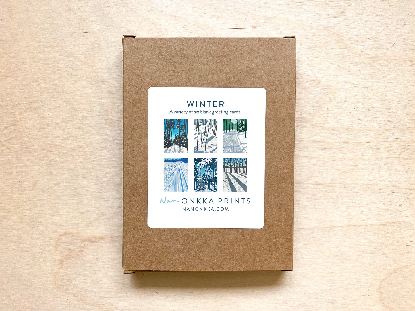 Boxed Set of Winter Greeting Cards (6 cards)