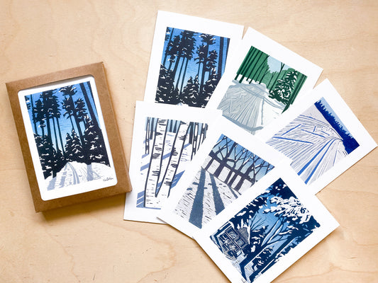 Boxed Set of Winter Greeting Cards (6 cards)