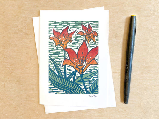 Wood Lily Greeting Card