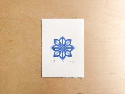 Stillness Woodcut Print