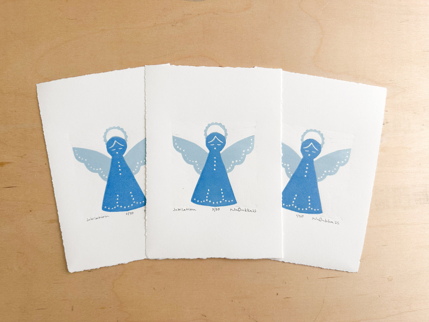 Jubilation Woodcut Print