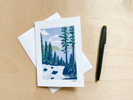 Backcountry Spring Greeting Card