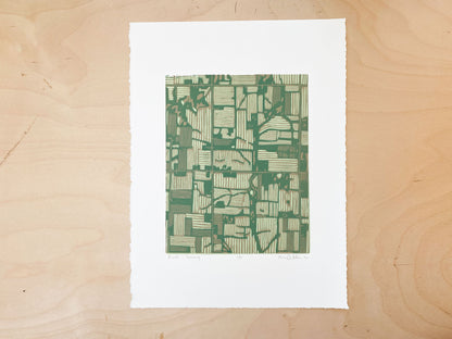Field Series Woodcut Print